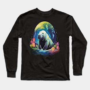 Manatee Earth Day Long Sleeve T-Shirt